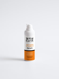Wild Earth Natural Vitamin C Serum bottle on a white background